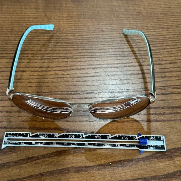 Kate Spade Metallic Aviator Sunglasses - Picture 7 of 13